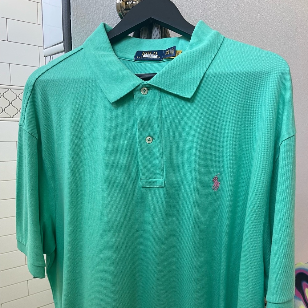 Ralph Lauren polo, 2XB teal